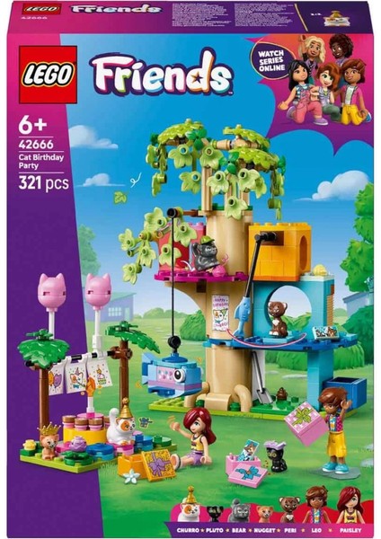 Nessiworld LEGO Friends Kedi Doğum Günü Partisi ve Ağaç Ev 42666 fırsatları