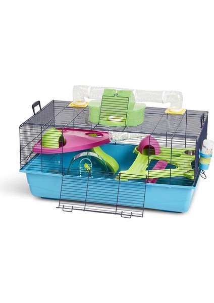 Hamster Heaven Metro Kafesi (Mavi): 80X50X50H - Büyük ve Çok Katlı Lüks Hamster Evi fiyatları