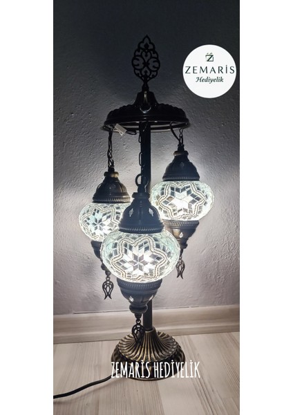 El Yapımı Otantik Mozaik Minik Lambader 3 Lü fiyatları