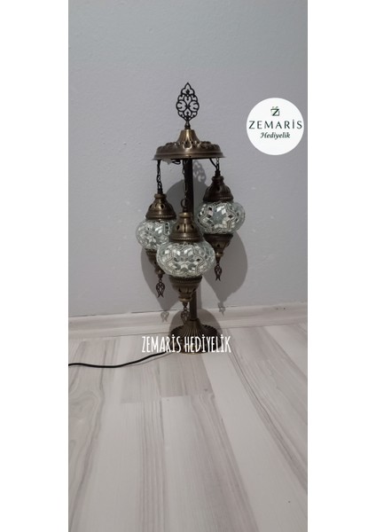 El Yapımı Otantik Mozaik Minik Lambader 3 Lü fırsatları