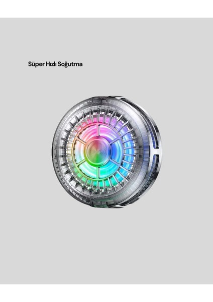 Rgb Işıklı Telefon Soğutucu Fan Cooler Süper Hızlı Soğutma modelleri