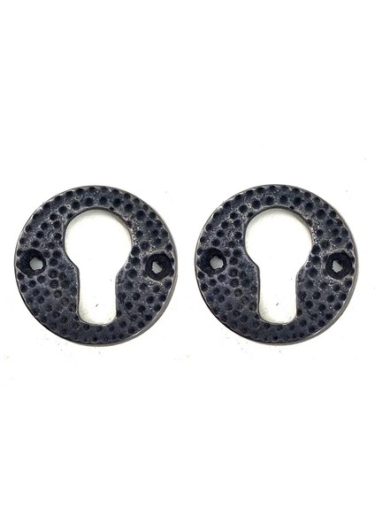 Antika Tarz Dekoratif Pirinç Oda Kilit Rozeti - 49MM, Oksit ( Lisinya )