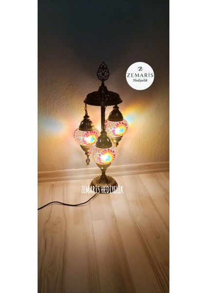 El Yapımı Otantik Mozaik Minik Lambader 3 Lü fiyatları