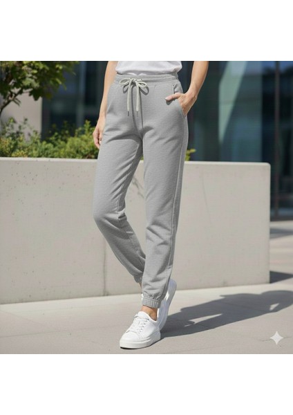 Jogger Eşofman Altı Lastik Paça Üç Iplik