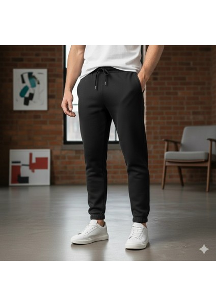 Jogger Lastik Paça Üç Iplik Eşofman Altı fırsatları