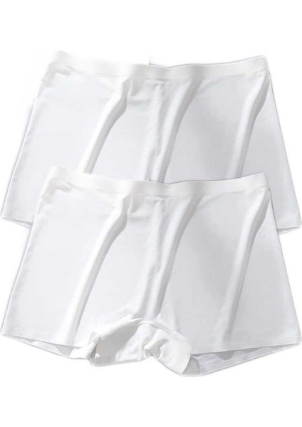 2 Adet Kadın Dikişsiz Görünmez Iz Yapmaz Mini Şort Boxer Beyaz fiyatları