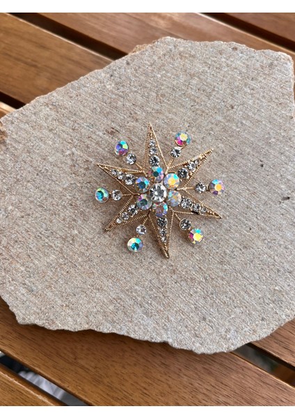 Taşlı Yıldız Broş fiyatları