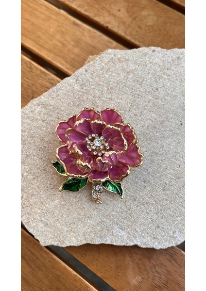 Taşlı Çiçek Broş fiyatları