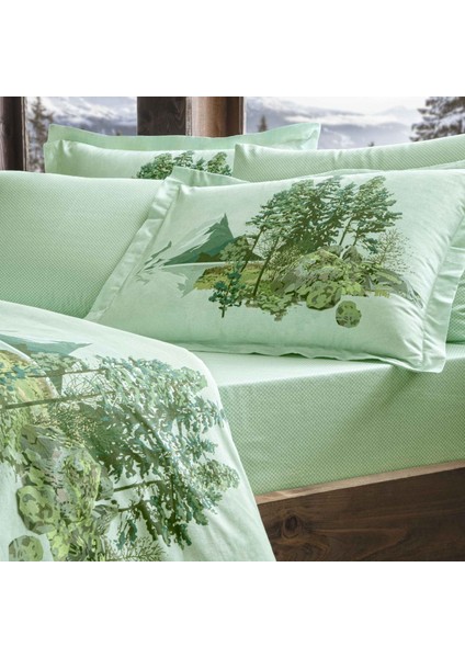 Taç Butik Brisa Pamuk Nevresim Seti Tek Kişilik Yeşil fiyatları