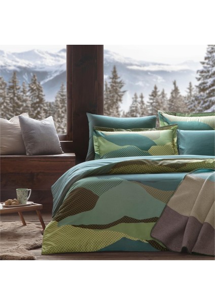 Taç Butik Brisa Pamuk Nevresim Seti Çift Kişilik Yeşil modelleri