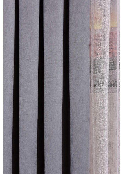 Ada Petek Fon Perde Gri 1/3 Sık Pile 1.sınıf Kalite Tek Kanat fırsatları