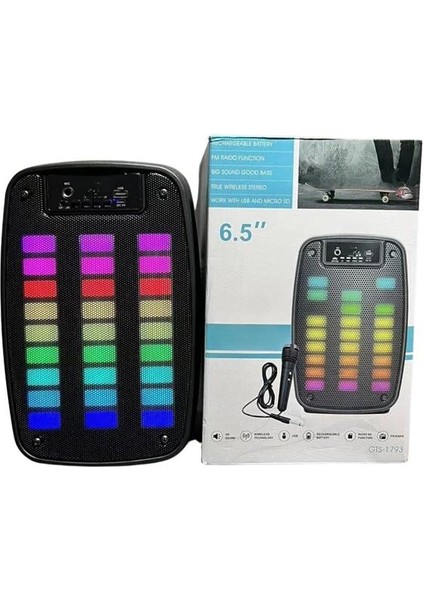 Bluetooth Hoparlör Taşınabilir Şarjlı Işıklı Büyük Boy Yüksek Ses Kaliteli indirimleri
