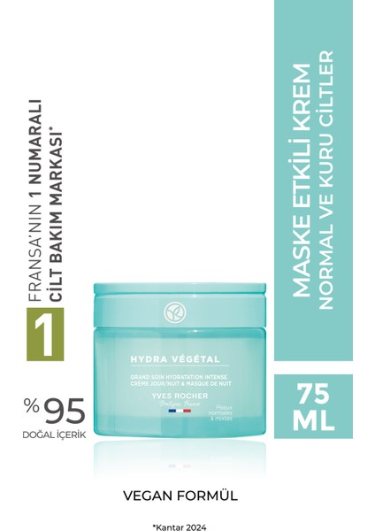 Normal ve Kuru Ciltler Için 100 Saat Etkili Nemlendirici. Canlandırıcı ve Işıltı Veren Krem 75ML