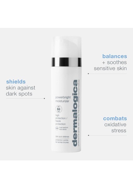 Powerbright Leke ve Düzensiz Ciltler Için Aydınlatıcı, Nemlendirici Spf 50+ Koruyucu Krem 50ML indirimleri