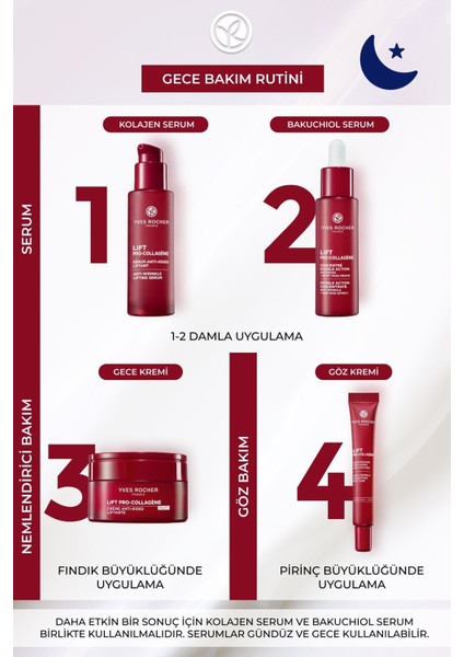 Kırışıklık Görünümünü Azaltıcı, Sıkılaştırıcı ve Dolgunlaştırıcı Bitkisel Kolajen Gece Kremi 50ML