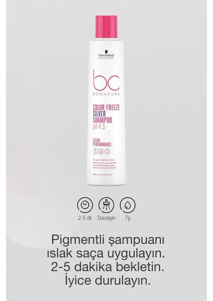 Color Freeze Sılver Shampoo - Istenmeyen Sıcak Alt Tonları Nötralize Etmeye Yardımcı Şampuan 250 Ml. modelleri