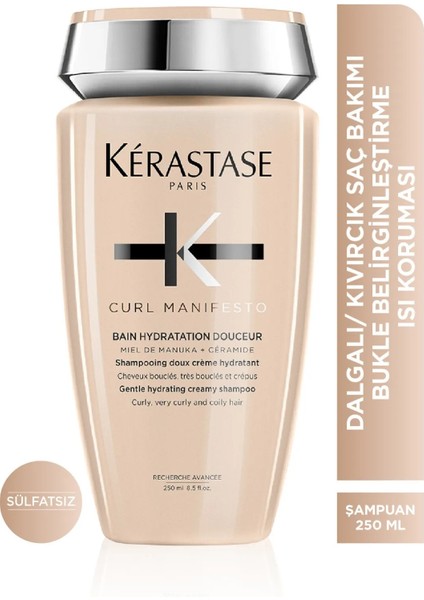 Naturel Curl Manifesto Dalgalı Saçlar Için Şampuan 250ML EVAKUAFOR222276