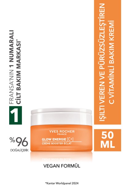 Yaşlanmanın Ilk Belirtilerine Karşı Koruyucu,ışıltı ve Dolgunluk Veren C Vitaminli Gündüz Kremi 50ML