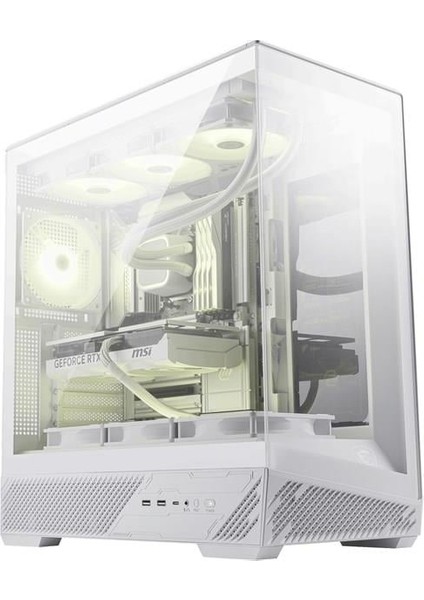 Msı Mag Pano 130R Pz Whıte Panoramık Gamıng Mıd-Tower Pc Kasası Beyaz fırsatları