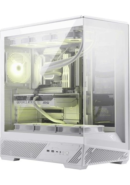 Msı Mag Pano 130R Pz Whıte Panoramık Gamıng Mıd-Tower Pc Kasası Beyaz indirimleri