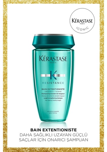Resistance Bain Extentioniste Daha Sağlıklı Uzayan Güçlü Saçlar Için Onarıcı Şampuan 250ML