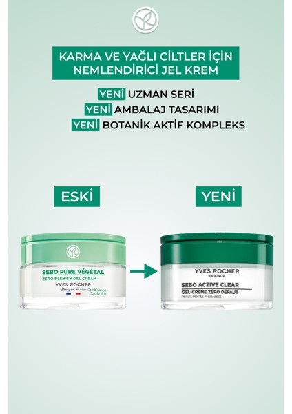 Yeni Ciltteki Gözenek Görünümünü Hafifleten Nemlendirici, Arındırıcı ve Matlaştırıcı Jel Krem 50ML modelleri