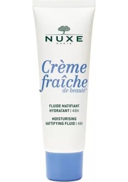 Yeni Creme Fraiche Karma ve Yağlı Ciltler Için 48 Saat Nemlendirici ve Matlaştırıcı Bakım Kremi 50ML