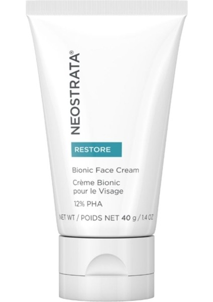 Yeni Restore Bionic Face Cilt Görünümünü Canlandııcı ve Yoğun Nemlendirici Krem 40 gr