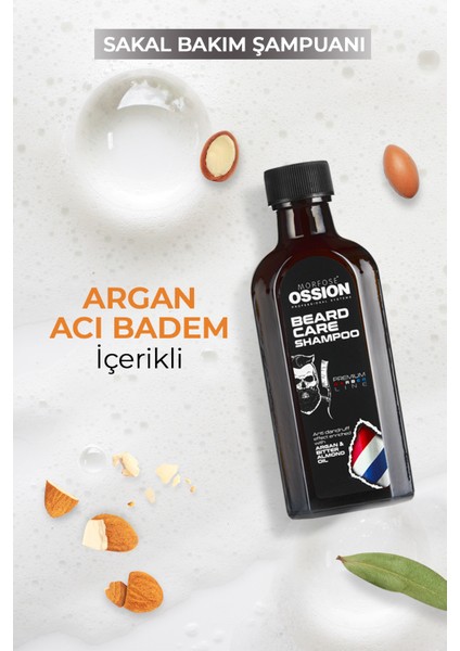 Ossion Premium Beard Care Sakalları Derinlemesine Temizleyici ve Canlandırıcı Bakım Şampuanı 100 ml
