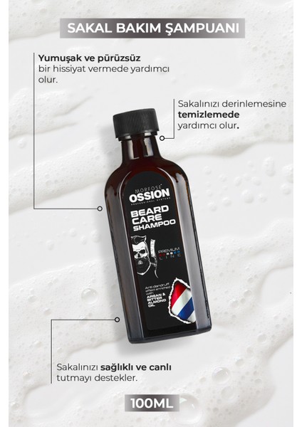 Ossion Premium Beard Care Sakalları Derinlemesine Temizleyici ve Canlandırıcı Bakım Şampuanı 100 ml modelleri