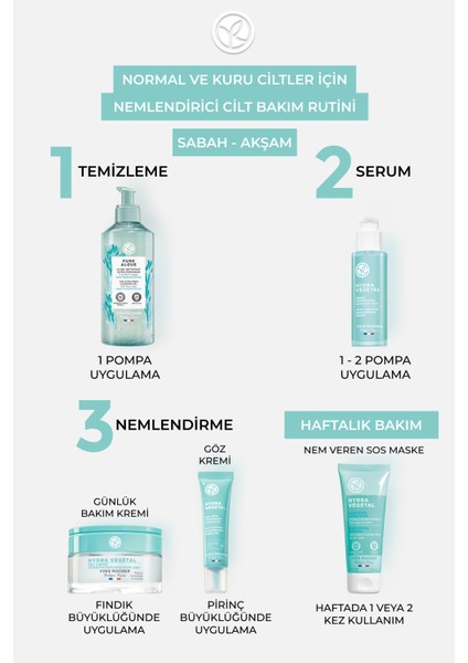 Normal ve Kuru Ciltleri 48 Saat Boyunca Nemlendirici ve Cilde Işıltılı Görünüm Veren Jel Krem 50ML