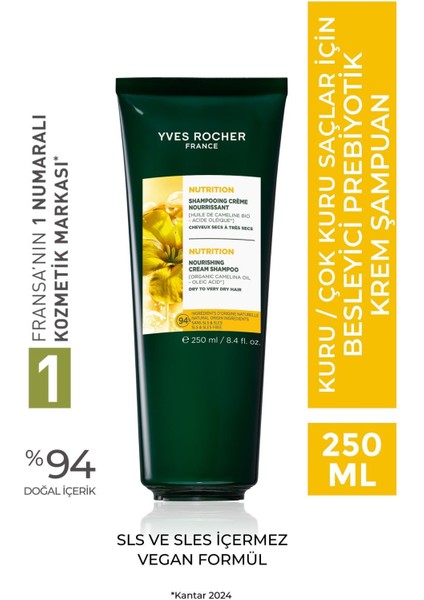 Kuru ve Hassas Saçlar Için Dipten Uca Besleyen Nemlendirici Şampuan 250ML