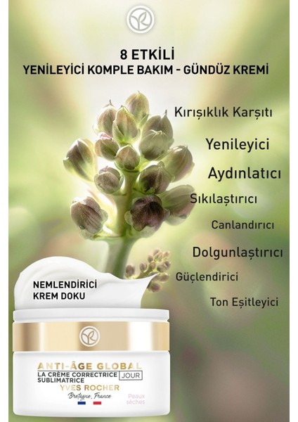 Kuru Ciltlerde Yaşlanma Karşıtı Sıkılaştırıcı, Güçlendirici ve Canlandırıcı Gündüz Kremi 50ML fiyatları
