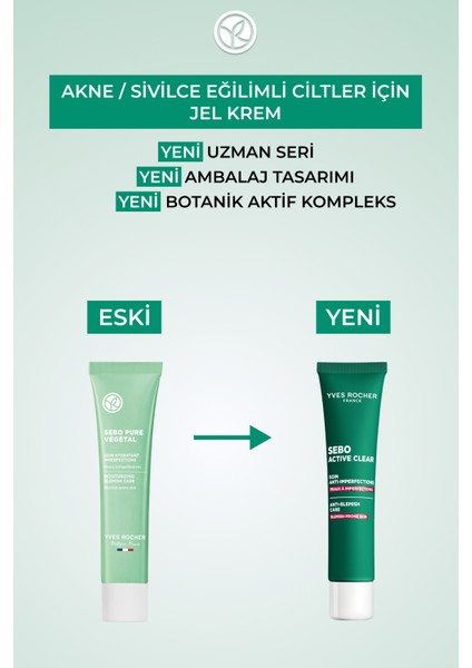 Yeni Akne Eğilimli Ciltler Için Cildi Nemlendirici ve Matlaştırıcı Jel Krem 40ML modelleri