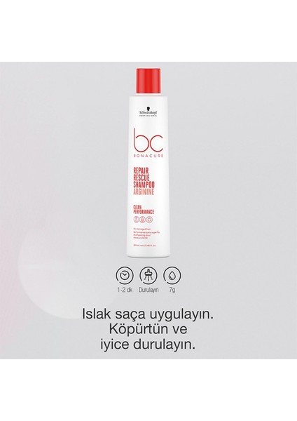 Bc Bonacure Repair Rescue Saç Yüzeyini Pürüzsüzleştirici Onarıcı Şampuan 250ML modelleri