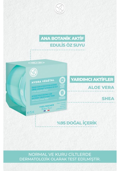 Normal ve Kuru Ciltler Için 100 Saat Etkili Nemlendirici. Canlandırıcı ve Işıltı Veren Krem 75ML fırsatları