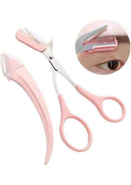 Bfs Kavisli Kaş Düzeltici Seti Kaş Makası ve Kaş Usturası Paslanmaz Çelik Bıçaklı indirimleri