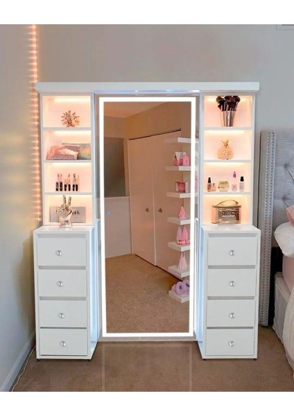 Vanmed Makyaj Boy Aynası Led'li Mdf