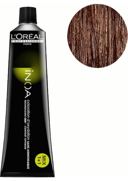 5.35 Açık Kestane Dore Akaju Amonyaksız Kalıcı Saç Boyası 60ML