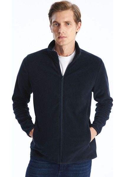 Yeni Sezon Dik Yaka Uzun Kollu Erkek Polar Hırka