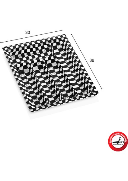 Eco Modül Kaşıklık 5 Gözlü Damalı 30X36 ROYALEKS-ACERO-20132