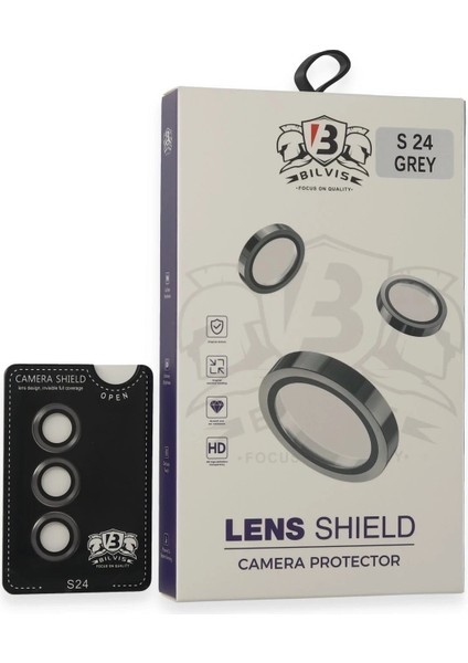 Samsung Galaxy S24 Bilvis Titan Kamera Lens - Titan GRI-(5796)