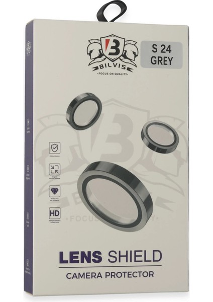 Samsung Galaxy S24 Bilvis Titan Kamera Lens - Titan GRI-(5796) modelleri