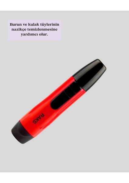 Bfs Kulak Burun Tüy Temizleme Makinası Pilli Kırmızı Ergonomik fırsatları
