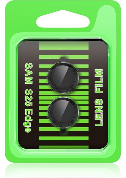 Samsung Galaxy S25 Edge Raze Metal Kamera Lens - SIYAH-(5796)