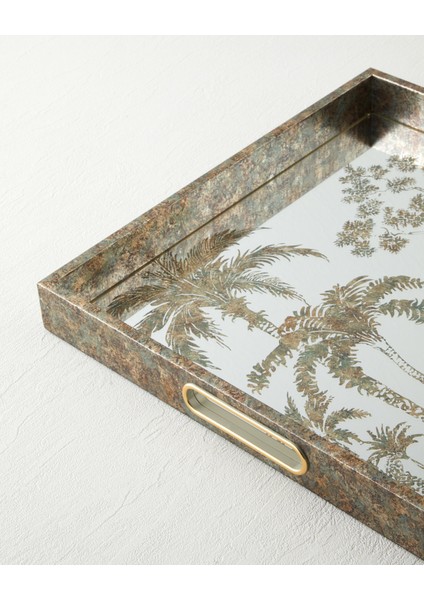 Stria Dekoratif Tepsi 37X37X4 cm Kahverengi modelleri