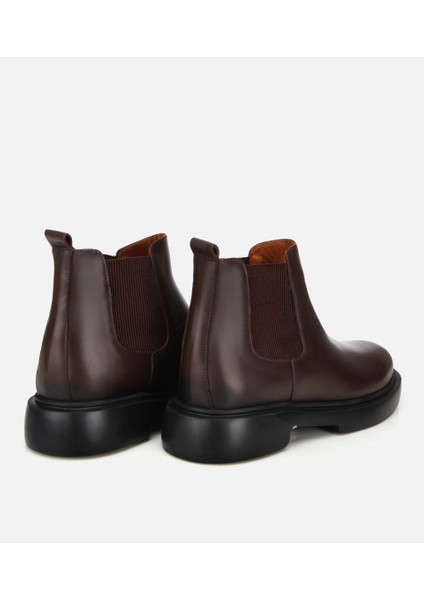 02BOH318040A480 ERKEK Deri Kahverengi Lastik Detaylı Chelsea Bot fırsatları