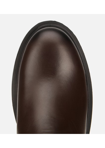 02BOH318040A480 ERKEK Deri Kahverengi Lastik Detaylı Chelsea Bot indirimleri