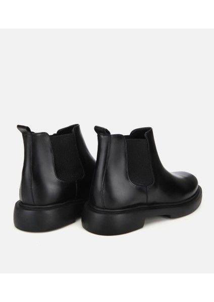 02BOH318040A100 ERKEK Deri Siyah Lastik Detaylı Chelsea Bot fırsatları