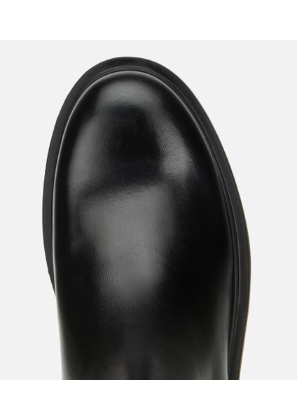 02BOH318040A100 ERKEK Deri Siyah Lastik Detaylı Chelsea Bot indirimleri